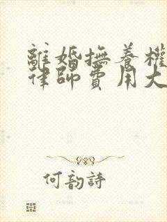 离婚抚养权起诉律师费用大概要多少