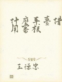 什么平台借钱不用审核