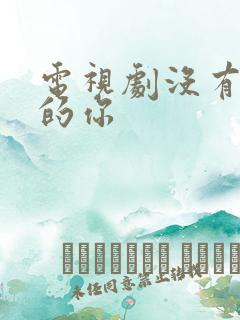 电视剧没有秘密的你