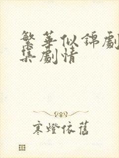 繁华似锦剧情分集剧情