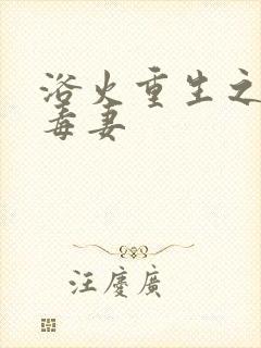 浴火重生之嫡女毒妻
