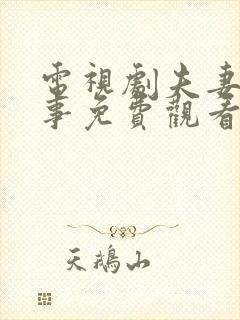 电视剧夫妻那些事免费观看全集高清