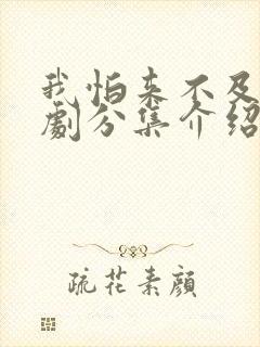 我怕来不及电视剧分集介绍