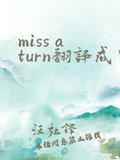 miss a turn翻译成中文