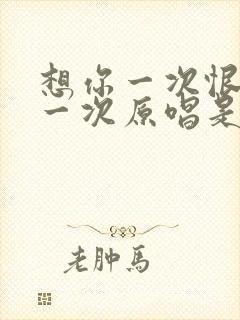 想你一次恨自己一次原唱是谁