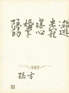 隐婚曝光:总裁的掌心宠逃婚了