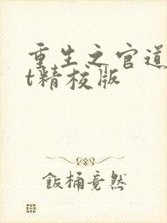 重生之官道txt精校版