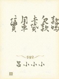 信用卡欠款影响买车贷款吗