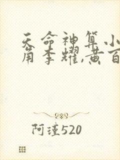 天命神算小说主角李耀,黄百万,黄依依