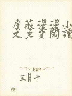 虞薇漫漫小说全文免费阅读