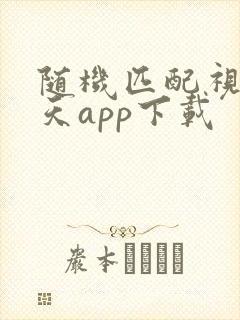 随机匹配视频聊天app下载