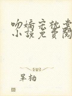 吻娇宋枕棠小说小说免费阅读