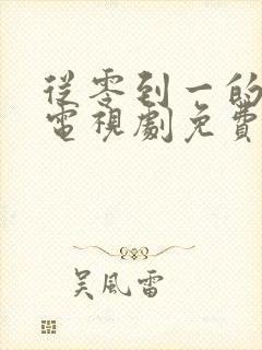 从零到一的爱情电视剧免费观看全集