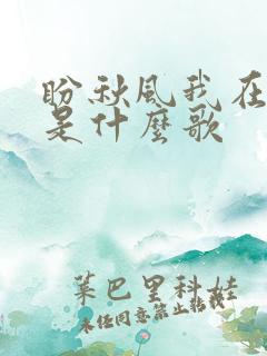 盼秋风我在等你是什么歌