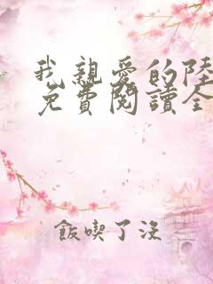 我亲爱的陆先生免费阅读全文