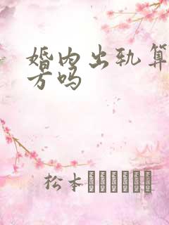 婚内出轨算过错方吗