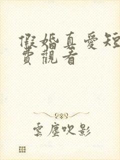 假婚真爱短剧免费观看