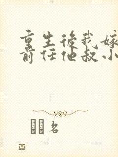 重生后我嫁给了前任他叔小说