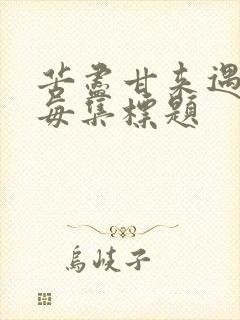 苦尽甘来遇见你每集标题