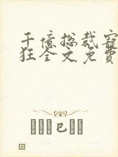 千亿总裁宠妻成狂全文免费阅读