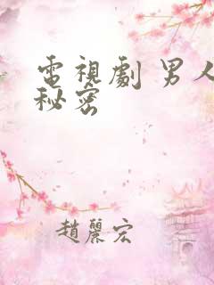 电视剧 男人的秘密