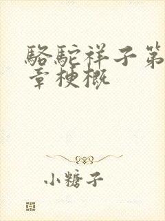 骆驼祥子第十一章梗概