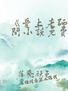 《爱上老师》云间小说免费阅读