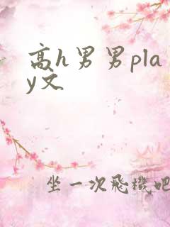 高h男男play文