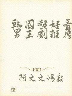 韩国超好看的双男主剧推荐