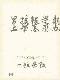 男孩叛逆期不想上学怎么办