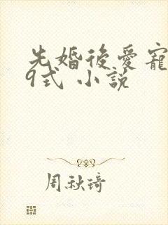 先婚后爱宠妻99式 小说