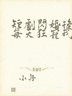 短剧闪婚后大叔每天狂宠我