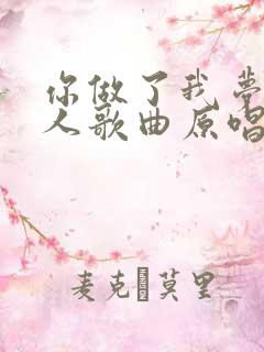 你做了我梦里的人歌曲原唱