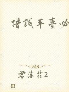 借钱平台必下款