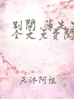 别闹 ,薄先生全文免费阅读