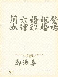 周六婚姻登记处办理离婚吗