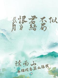 《恨君不似江楼月》结局