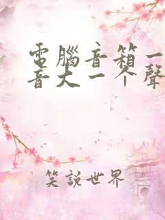 电脑音箱一个声音大一个声音小