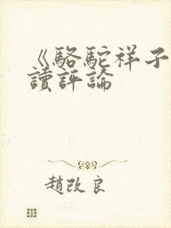 《骆驼祥子》阅读评论