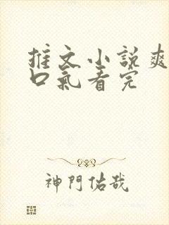 推文小说爽文一口气看完