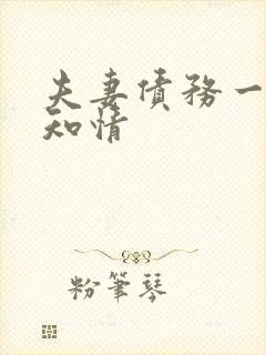 夫妻债务一方不知情