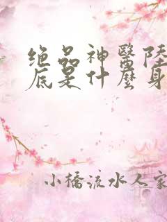 绝品神医陆逸到底是什么身份