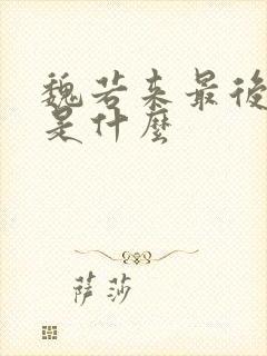 魏若来最后结局是什么