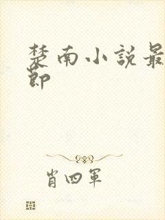 楚南小说最新章节