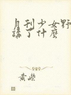 月刊少女野崎君讲了什么