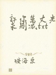 许你万丈光芒好未删减txt