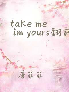 take me im yours翻译中文