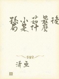 孙小茹最后的结局是什么