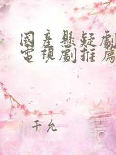 国产悬疑剧破案电视剧推荐