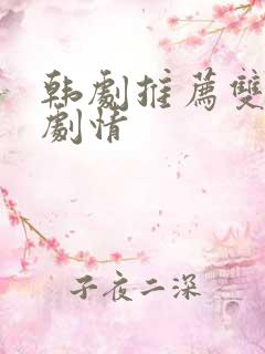 韩剧推荐双男主剧情